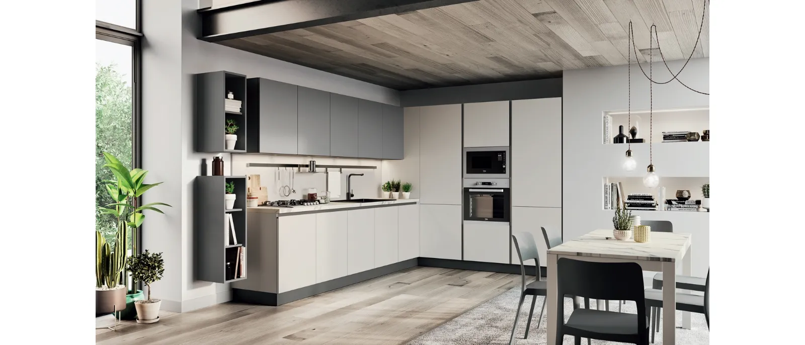 Cucina Moderna ad angolo Easy 014 di Ar-due