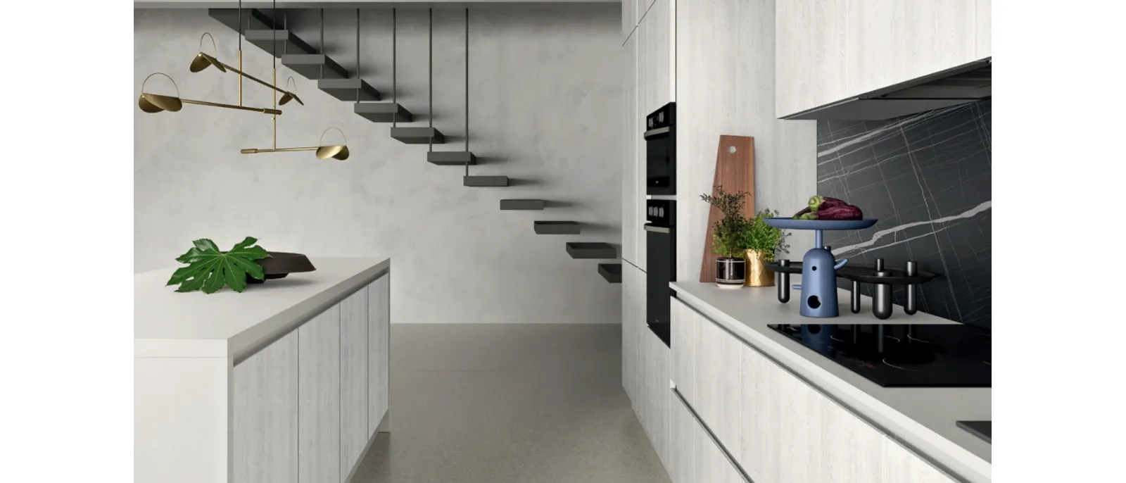 Cucina Moderna in quercia Easy 001 di Ar-due