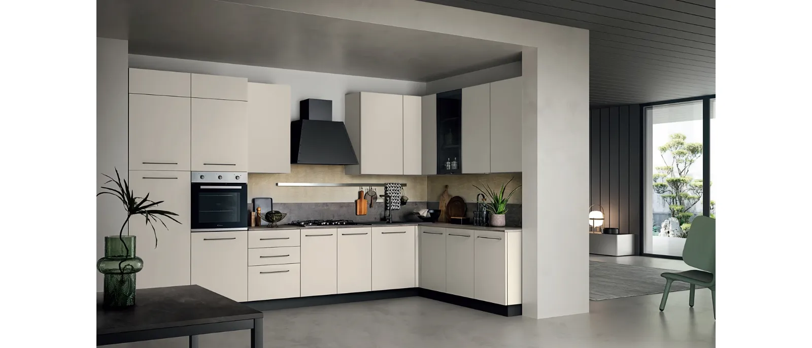 Cucina Moderna ad angolo in Pet Easy 005 di Ar-due