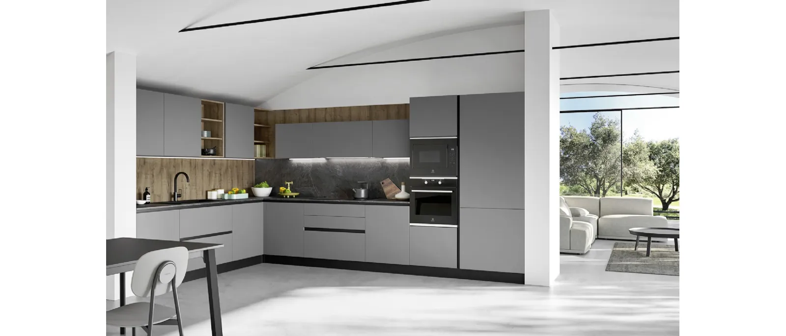 Cucina Moderna angolare Easy 017 di Ar-due