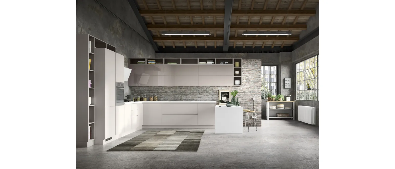 Cucina Moderna Gloss Comp 3 di Essebi