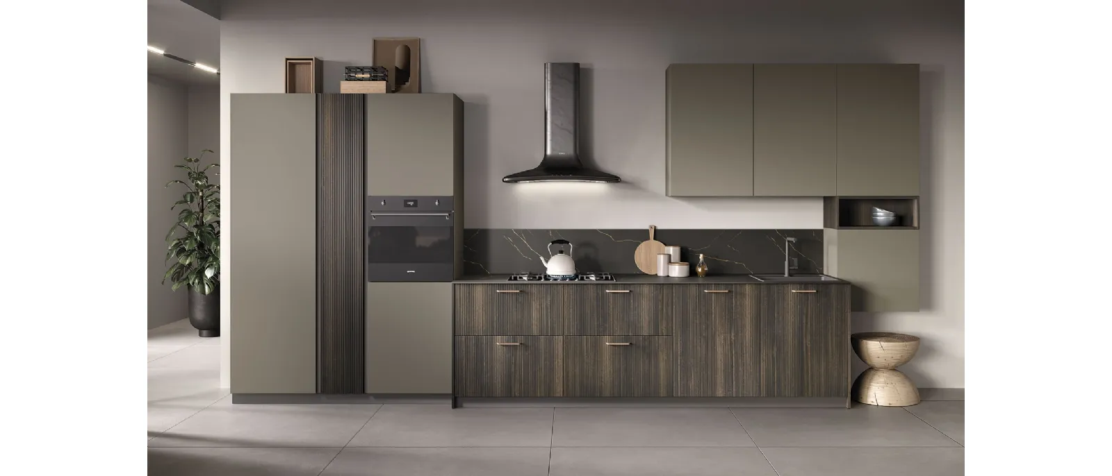 Cucina Moderna lineare Just24 02 di Essebi