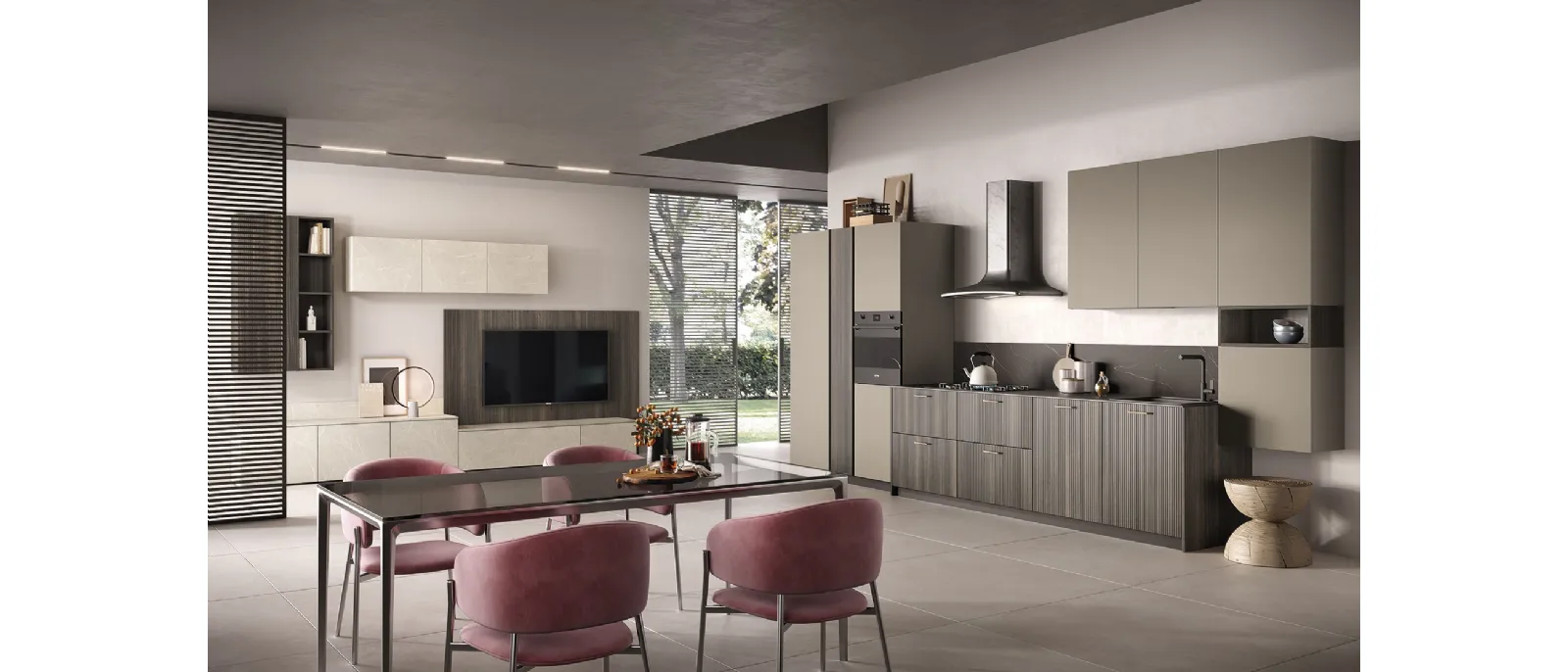 Cucina Moderna lineare Just24 02 di Essebi