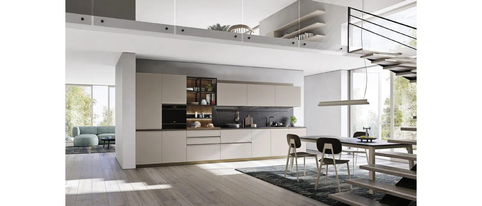 Cucina Moderna lineare K10 007 di Ar-due