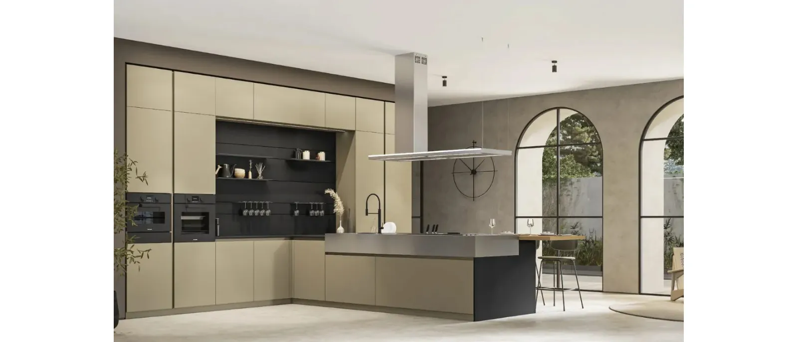 Cucina Moderna con penisola Loft 2|2 08 di Arrex