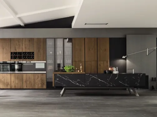 Loft Wood Pepe e laminato effetto Marmo