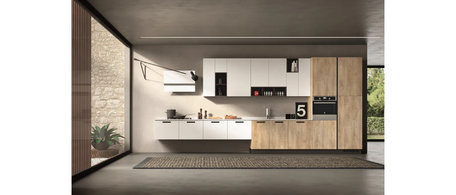 Cucina Moderna Petalo Comp 6 di Essebi