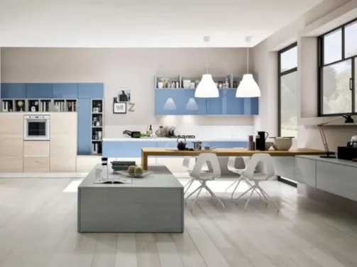 Zenzero Rovere Naturale e laccato Cielo